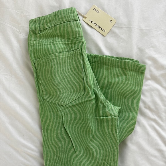 Lime Wave Electric Avenue pants (size US2) - Picture 2 of 3